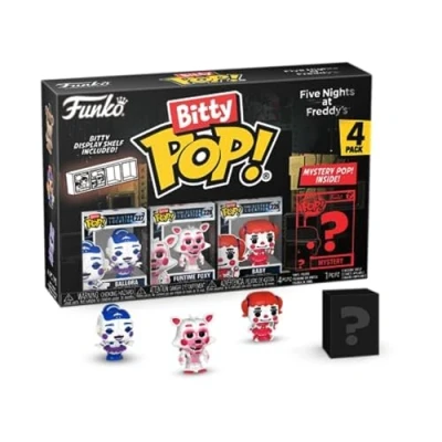 Imagen de Funko Bitty Pop! Five Nights At Freddy&#039;S (FNAF) Ballora 4PK Ballora, Funtime Foxy, Baby Y una Minifigura Misteriosa Sorpresa 0.9 Inch (2.2 Cm) Coleccionable Repisa Apilable Incluida