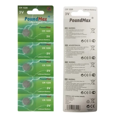 Imagen de PoundMax 1220 CR1220 5 baterías de Litio 3 V