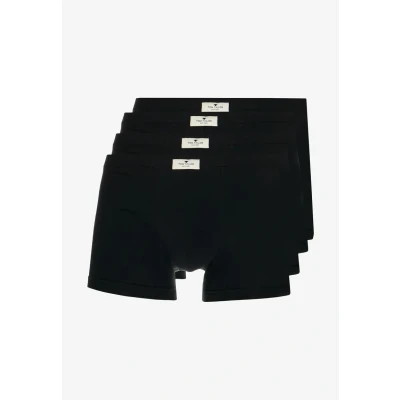 Imagen de TOM TAILOR Calzoncillos tipo bóxer para hombre, 4 unidades en lata x negro M