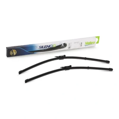 Imagen de Limpiaparabrisas Valeo Silencio X.trm, Flat Blade Set 574373 delante Sin marco Top Lock VOLVO: XC90 I, V70 2, S60 II, FIAT: Multipla