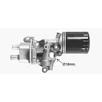 Imagen de PRASCO CN3327H Radiador de Aceite Con filtro, acoplamientos rápidos PEUGEOT: Boxer Furgón, 508 I Berlina, 308 SW 2, CITROËN: C5 3, C4 Picasso 2