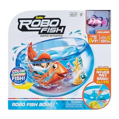 Imagen de Robo ALIVE Fish pecera Juguete robótico para Mascotas, Juego de Peces, Color (ZURU 7126), a partir 3 años.