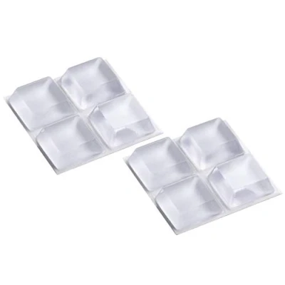 Imagen de Metafranc 646026 Tope, Autoadhesivo, Transparente, 8 Unidades, protección eficaz de Superficies sensibles, Juego amortiguadores para Puertas Armario, 20 x mm (8 Stück