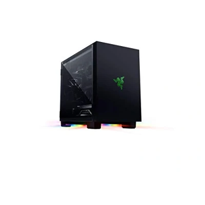 Imagen de Razer Tomahawk Mini ITX Caja para juegos con Chroma RGB (Puertas bisagras en ambos lados, ventilación, filtro de polvo, gestión cables, radiadores hasta 240 mm)