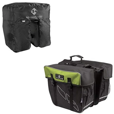 Imagen de M Wave Bolsa de alforja Trasera con Funda para Lluvia