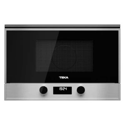 Imagen de TEKA MS 622 BI S Microondas Integrable, Capacidad 22 L, 5 Niveles de Potencia, Salida 850 W, Interior Cerámica, 2 Mandos, Temporizador 60min, Color Acero Inoxidable