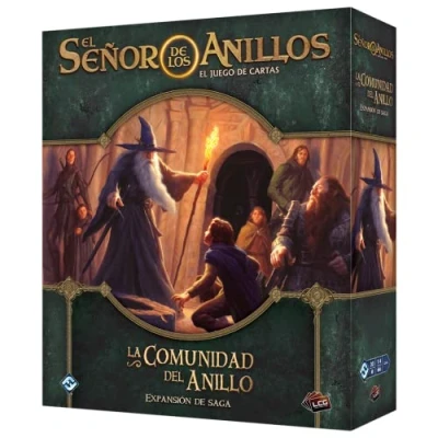 Imagen de Fantasy Flight Games El Señor de los Anillos LCG La Comunidad del Anillo Expansión Saga Juego Cartas en Español, 1 a 4 jugadores, MEC109ES