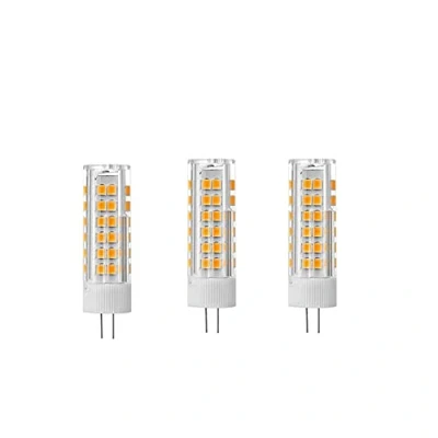 Imagen de ZHIYUE Bombillas LED G4 7W Blanco Cálido 3000k 700LM AC220 240V No Regulable reemplaza la bombilla halógena 70W base candelabros de sala estar, lámparas pared(paquete 3)