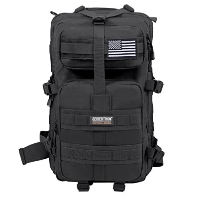 Imagen de Seibertron Falcon Mochila Asalto Compacto Paquete Cumbre Bolsa Black 37L