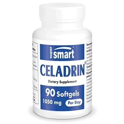 Imagen de Supersmart Celadrin® 350 mg Con Acidos Grasos de Carbono Apoya a Articulaciones Saludables Antinflamatorio Natural para el Alivio del Dolor Libre Gluten 90 Cápsulas gel