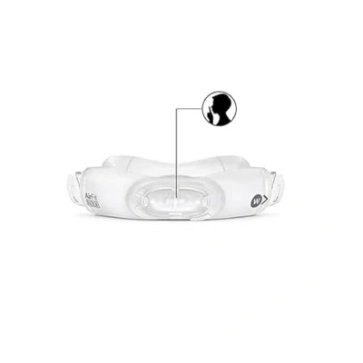 Imagen de Resmed AirFit N30i Sw Quiet Nasal Cradle Pillow para CPAP Reemplazo con almohadilla de silicona suave y tecnología QuietAir Vent mayor comodidad reducción ruido