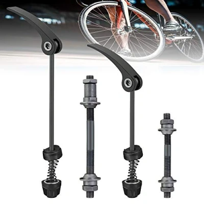 Imagen de KLYNGTSK 1 Par Rápida Palanca de Liberación Bicicleta Carretera Montaña la Pinchos MTB Brocheta para Mayoría Las Bicicletas (Negro)