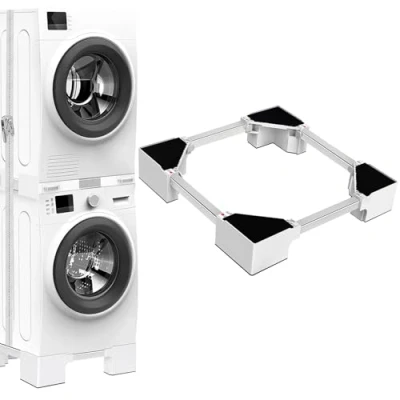 Imagen de NIUXX Base Ajustable para Muebles Pesados Soporte Lavadoras 400 kg, 46 69 cm Frigorífico/Lavadora, Lavadora Altura 8.2