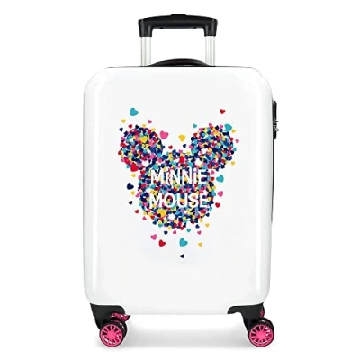 Imagen de Disney Minnie Magic Maleta de cabina, Rosa, 38 x 55 20 cm, Rígida ABS, Cierre combinación, 33 L, 2.8 Kg, 4 Ruedas, Doble Equipaje Mano
