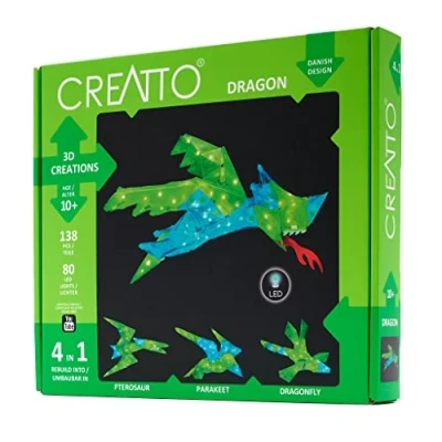 Imagen de Thames &amp; Kosmos, 03523, Creatto: Dragon, Build 4 Different Models, Pterosaur, Parakeet Dragonfly, Ages 10 +