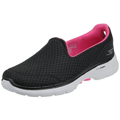 Imagen de Skechers Go Walk 6 Big Splash, Slip on Mujer, Black Pink, 35 EU