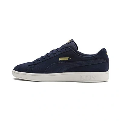 Imagen de Puma Smash V2, Zapatillas de Deporte Unisex adulto, Peacoat Team Gold Whisper White, 37.5 EU