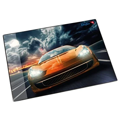 Imagen de Läufer 46658 Vade de escritorio para coche carreras (53 x 40 cm, antideslizante, con bolsillo lateral transparente)