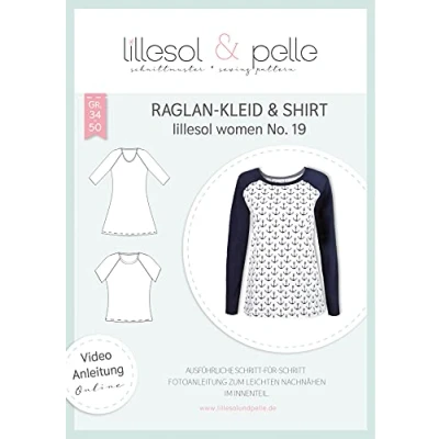 Imagen de lillesol &amp; pelle Nº 19 Patrón de costura para vestido mujer (talla 34 50, instrucciones montaje y vídeo en alemán)
