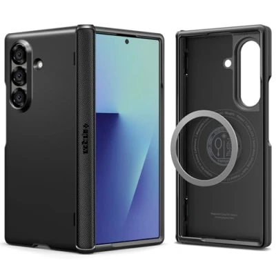 Imagen de Spigen Funda Slim Armor Pro MagFit Compatible con Samsung Galaxy Z Fold 7 Negro