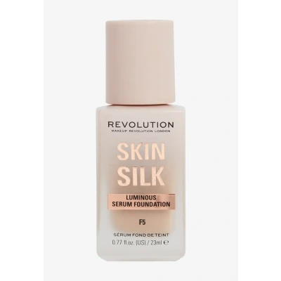 Imagen de Makeup Revolution, Skin Silk Serum Foundation, Light to Medium Coverage, Contains Hyaluronic Acid, F5, 23ml