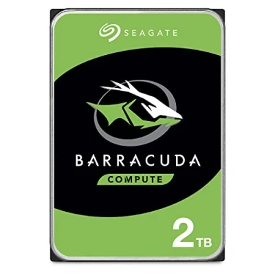 Imagen de Seagate Technology BarraCuda, 2 TB, disco rígido interno, HDD, 3,5&quot;, SATA 6 GB/s, 7200 RPM, cache de 256 MB para computador mesa e PC, embalagem aberta fácil (ST2000DMZ08)