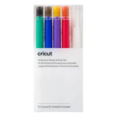 Imagen de Cricut Set de rotuladores y pincel acuarelas (9 uds)