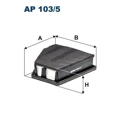 Imagen de FILTRON AP 103/5 Filtro de aire 60 229,5 236 Cartucho filtrante HONDA: CIVIC 9, 9 Tourer