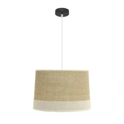 Imagen de Colgante Tietar 1xe27 Saco/beis Regx40x40 Cm