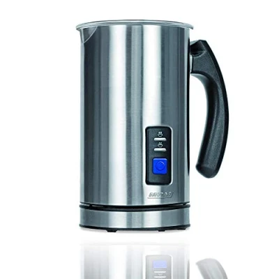 Imagen de MPM MKW 03M Espumador de Leche Automático, Inalámbrico, Batidor Eléctrico y Calentador 500 ml Hace Espuma en Caliente / Frío, Tapa Transparente, Acero Inoxidable, 500W