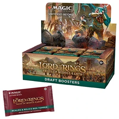 Imagen de Magic: The Gathering Lord of Rings: Tales Middle Earth Draft Booster Box 36 Packs + 1 Topper Card