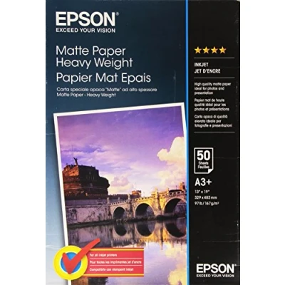 Imagen de Epson Matte Paper Heavy Weight Papel A3, 329 x 483 mm