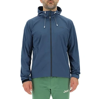 Imagen de JEEP O102714 Q021 J CHAQUETA LEGERA SOFTSHELL CAPUCHA Hombre con bolsillos de cremallera J23S Canvas Blue L