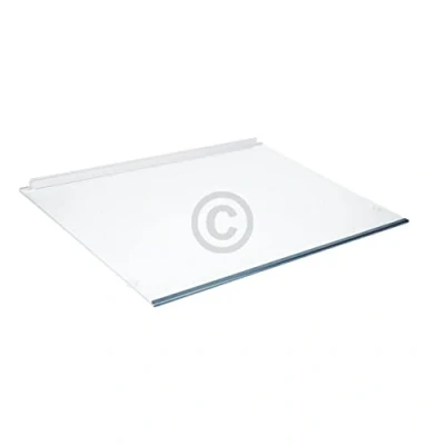 Imagen de Placa de cristal compatible con Liebherr 7276168, 478 x 345 mm, listones para compartimento verduras y frigorífico.