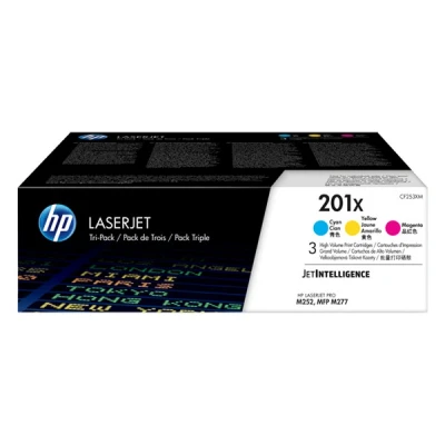 Imagen de Tóner Pack 3 Colores (cmy) Hp 201x Cf253xm