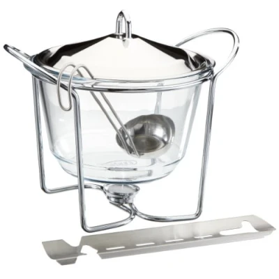 Imagen de APS 65065 Hot Pot Juego para hacer ponche tradicional alemán (5 piezas), color plateado