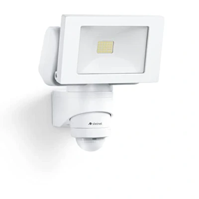 Imagen de Steinel LS 150 S Foco LED para exteriores, en color blanco, orientable, con sensor de movimiento 240, alcance máximo 12 metros, consumo 14,7 W, intensidad 1375 lúmenes y 4000 K