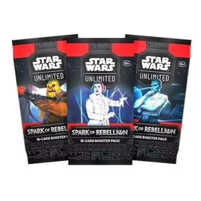 Imagen de HEART FOR CARDS Star Wars: Unlimited 3X Spark of Rebellion Booster con 16 cartas INGLÉS + Protección de envío Heartforcards® (3)