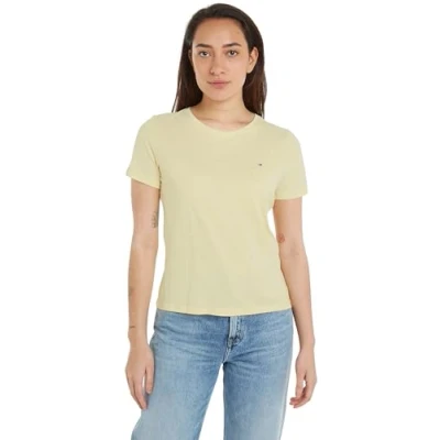 Imagen de Tommy Jeans Tjw Soft Jersey Tee Dw0dw14616 Camisetas de Punto Manga Corta, Amarillo (Lemon Zest), XXL Mujer