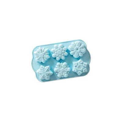 Imagen de Nordic Ware Disney Frozen 2 Molde para tartas de copo nieve fundido, cavidades 1/2 taza, azul claro