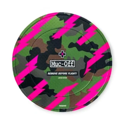 Imagen de Muc Off Cubiertas Modelo Camuflaje Fundas de Discos Freno para Bicicleta, Set 2 Protectores Frenos Disco Lavables Protege Líquidos y Daños