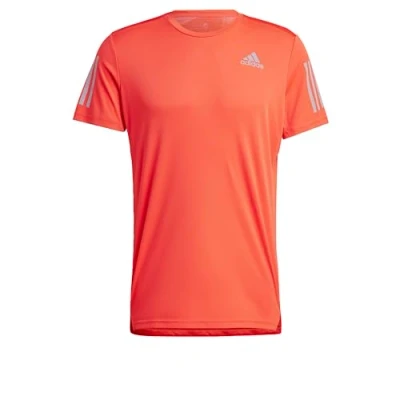 Imagen de Adidas Hombre T Shirt (Short Sleeve) Own The Run tee, Bright Red/Reflective Silver, IC7649, S
