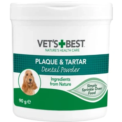 Imagen de Vet&#039;s Best Polvo Dental Natural para Perros, Dientes limpios y aliento fresco, 90 g