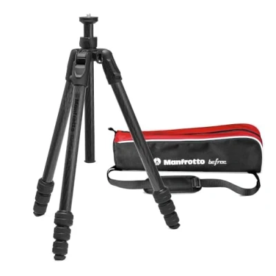 Imagen de Manfrotto Befree GT PRO Tripod Legs, Professional Travel Tripod, Carbon Fibre Camera and Video Twist Lock, Compact Portable, for DSLR, Mirrorless, Accessories, Photo Heads