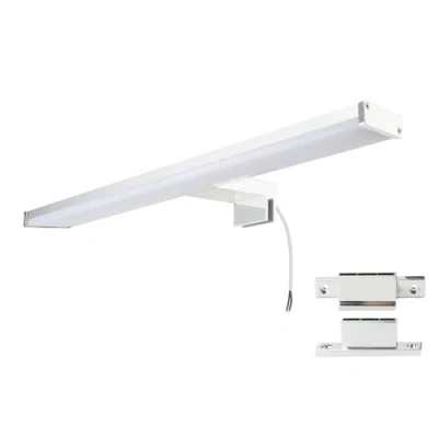 Imagen de Alpinaluz Aplique LED para Espejo de Baño 40 cm Luz Blanca Neutra 4000K IP44 Carcasa Aluminio y Soporte en Policarbonato Cromado Montaje Pared o Mueble (40cm 10W)