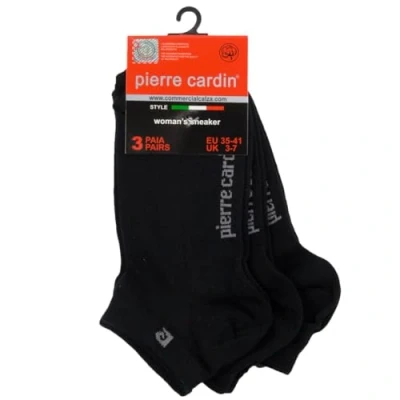 Imagen de Pierre Cardin CALCETIN INVISIBLE PACK/3 mujer color: NEGRO talla: talla única
