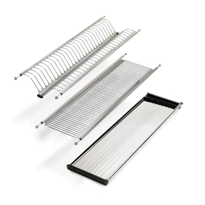 Imagen de EMUCA Escurreplatos para módulos Altos Drynox, Escurridor de Platos y Vasos Muebles Cocina, Anchura Interior módulo 635 685 mm, Acero, Cromado