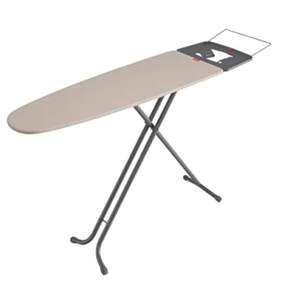 Imagen de Rayen Gama Premium Tabla con soporte para la planchar Y porta perchas, Gris Beige, 120 x 41 cm