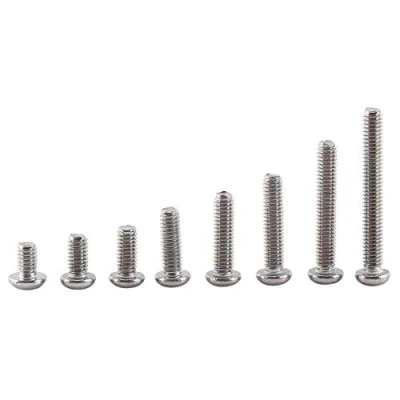 Imagen de Tuercas y Tornillos 300 Piezas M2.5 A2 Hexagonales de Acero Inoxidable Tornillo Bolsa Autosellante para Electrodomésticos(B: Button head)