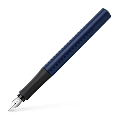 Imagen de Faber Castell 140805 Grip 2011 Pluma estilográfica (punta B, 1 unidad), color azul